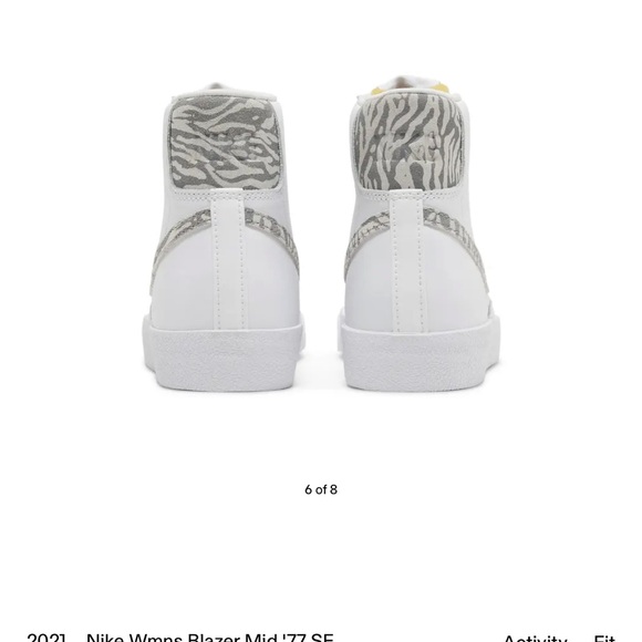 Nike Women’s Blazer Mid '77 Zebra Sneakers Size 8 - Picture 11 of 12